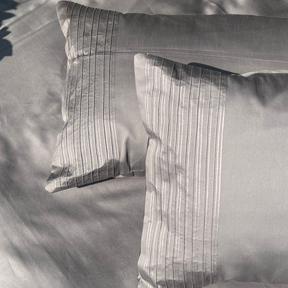 Pinstripe Elephant Grey Bedsheet Set
