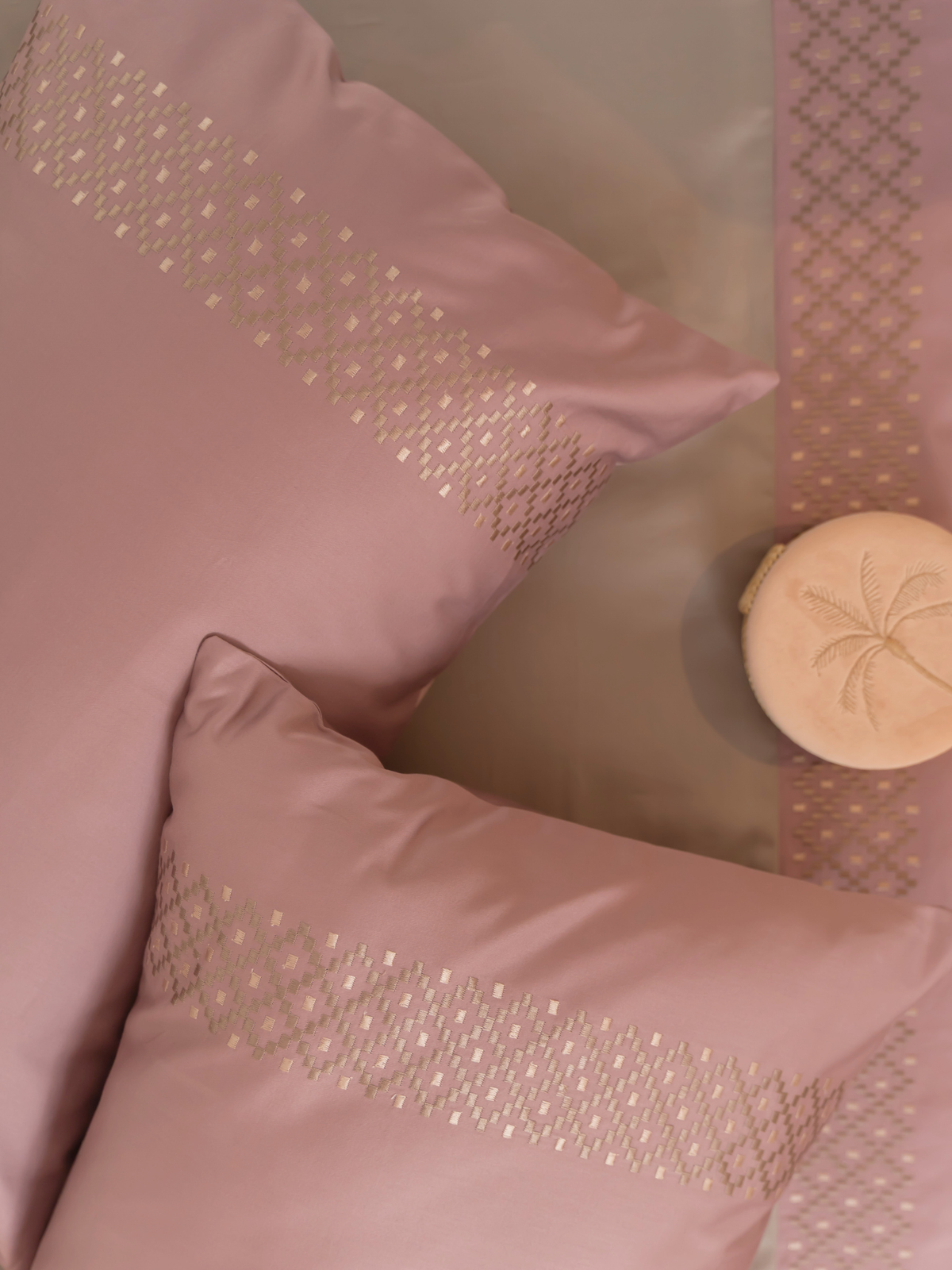 Tessa Grey Cotton Embroidered Duvet Cover with Bedsheet and 2 Pillow Covers