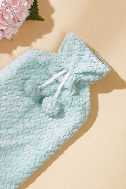 Chevron Hot Water Bag + Cover Set - Blue