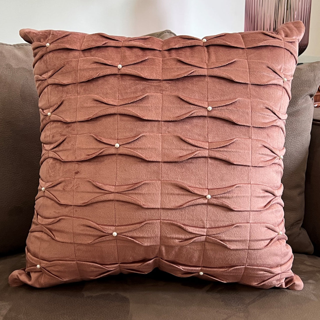 Hermoso Blush Velvet Cushion Cover