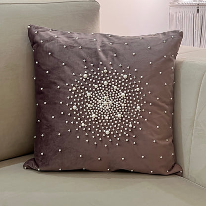 Pearl Lilac Velvet Cushion Cover
