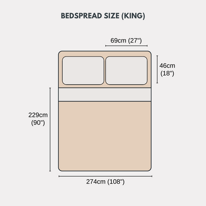 Meraki Beige Woven Bedspread Set