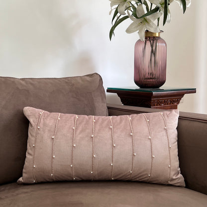 Twinkle Onion Pink Velvet Cushion Cover