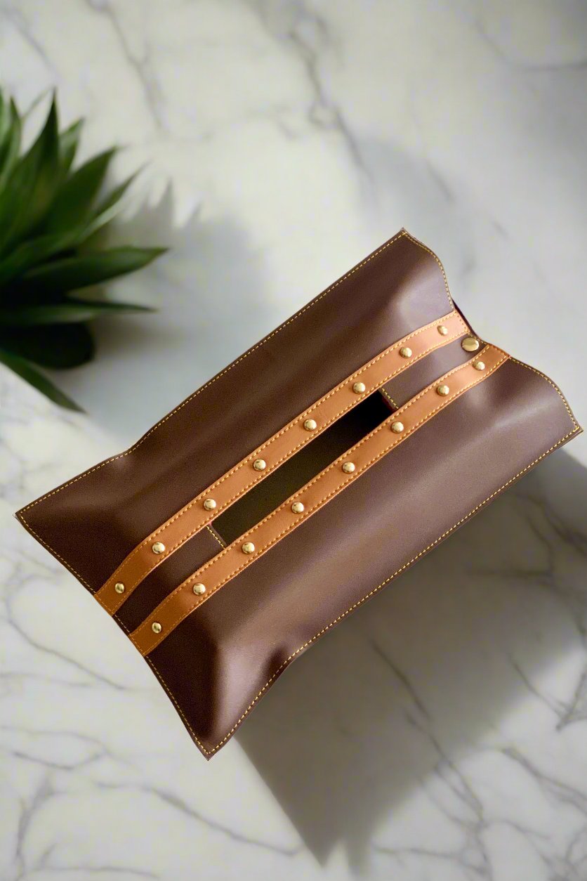 Brown & Tan Tissue Cover