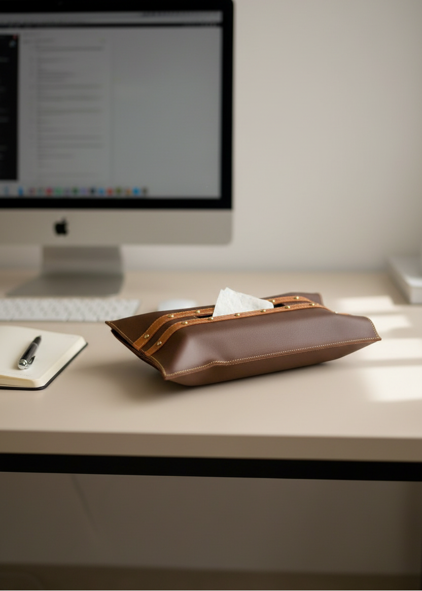 Brown &amp; Tan Tissue Cover