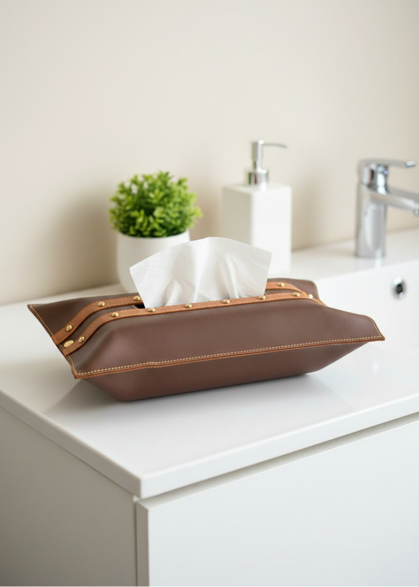 Brown &amp; Tan Tissue Cover