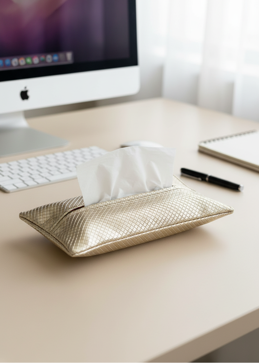 Braided Gold Tissue Cover