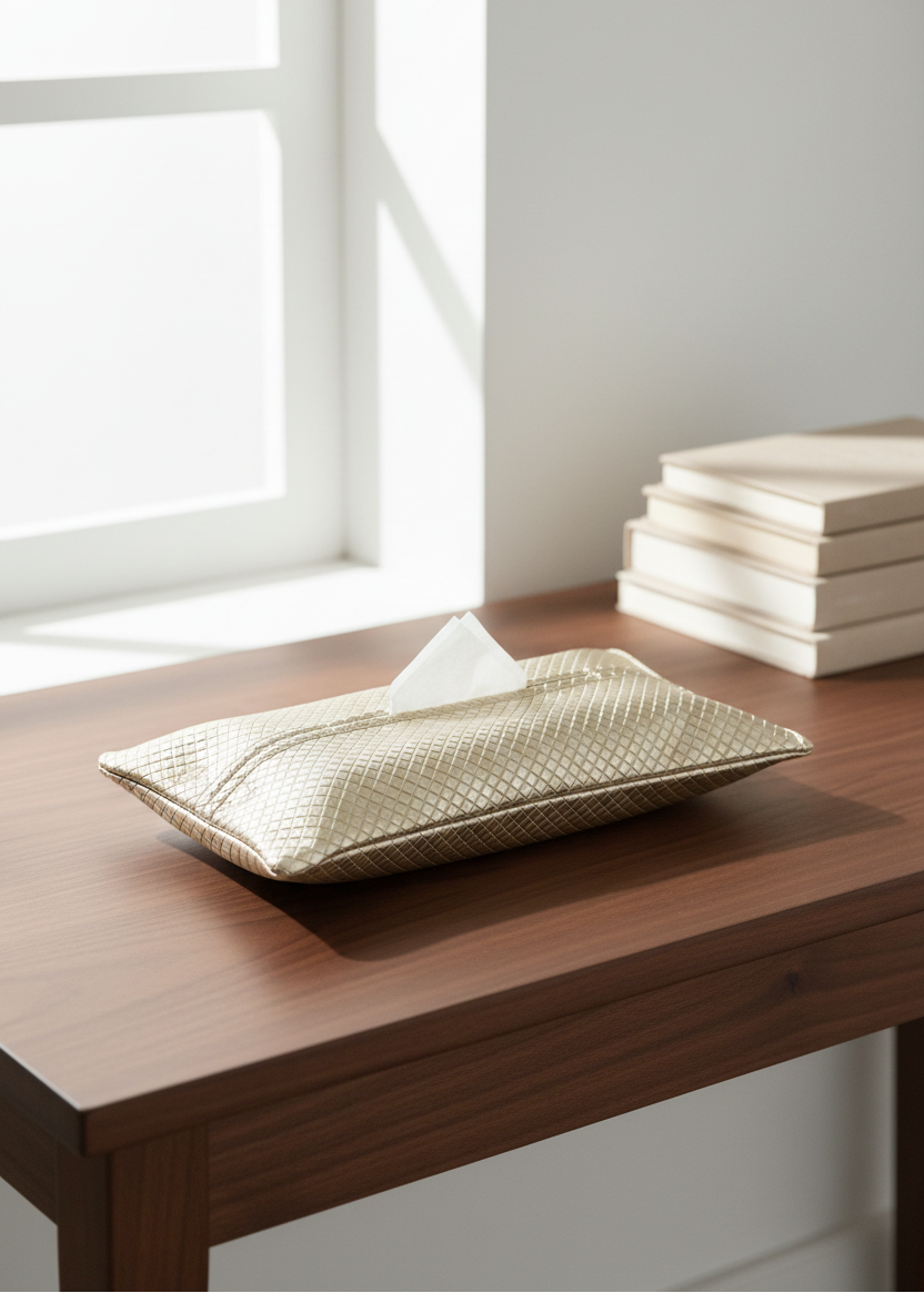 Braided Gold Tissue Cover