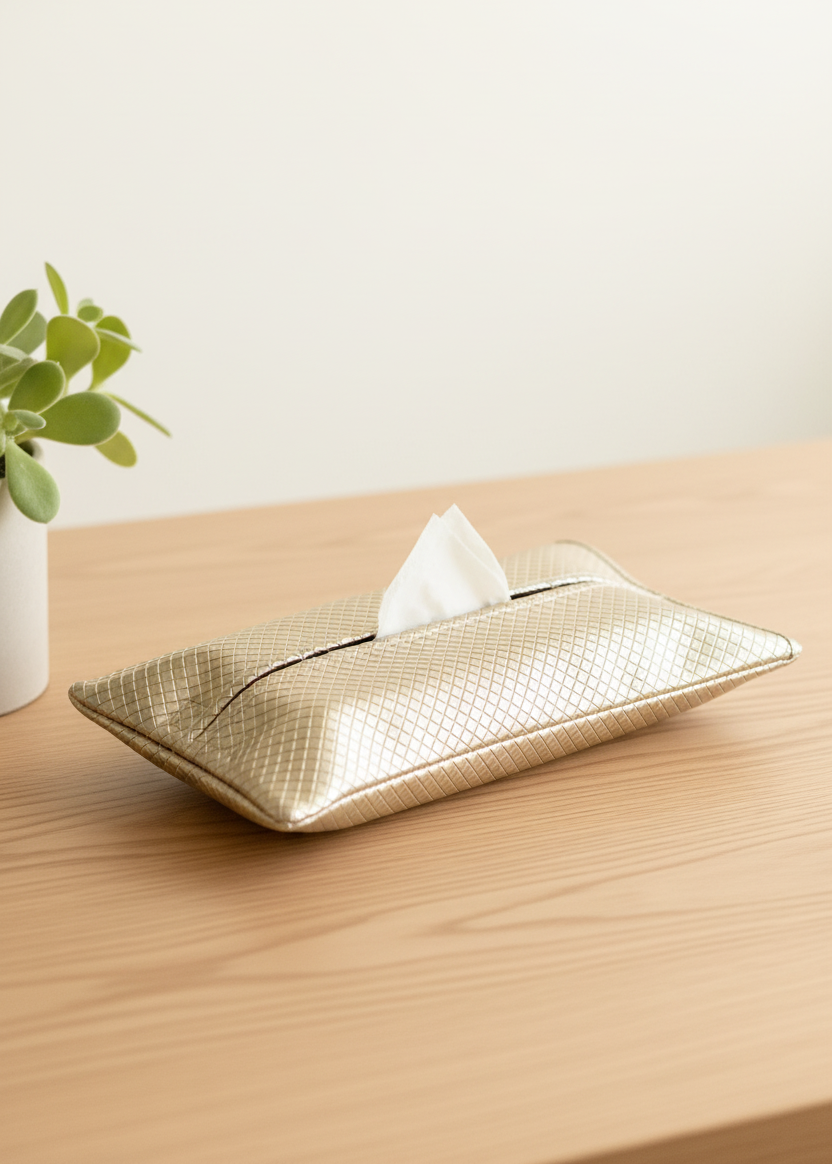 Braided Gold Tissue Cover