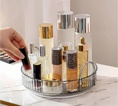 Rotating Makeup Organiser - Grey