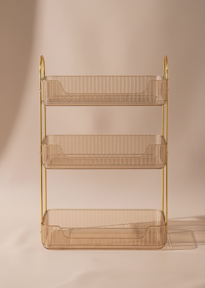 Bathroom Counter Organiser - Amber