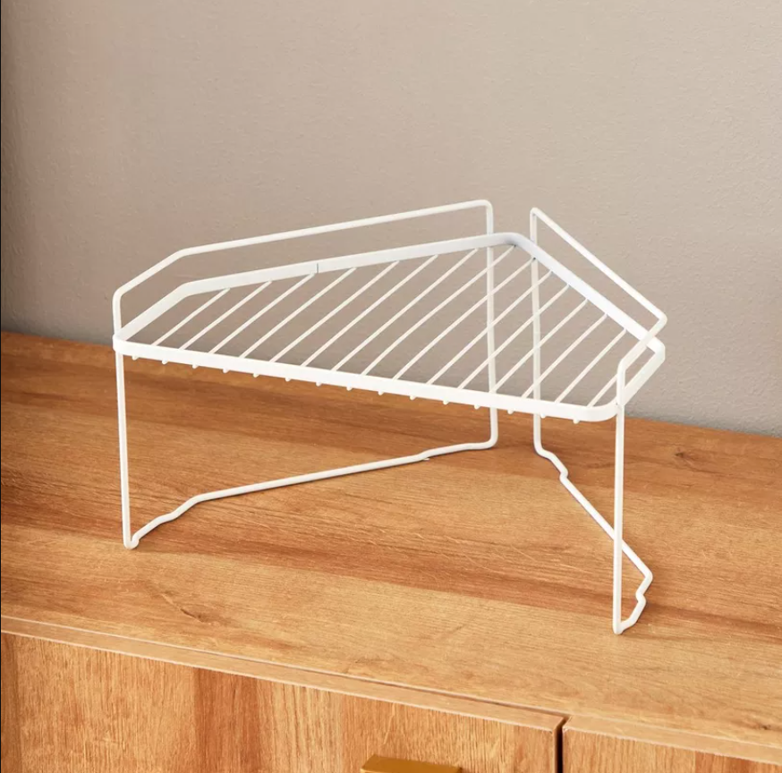 Kitchen Corner Rack - White