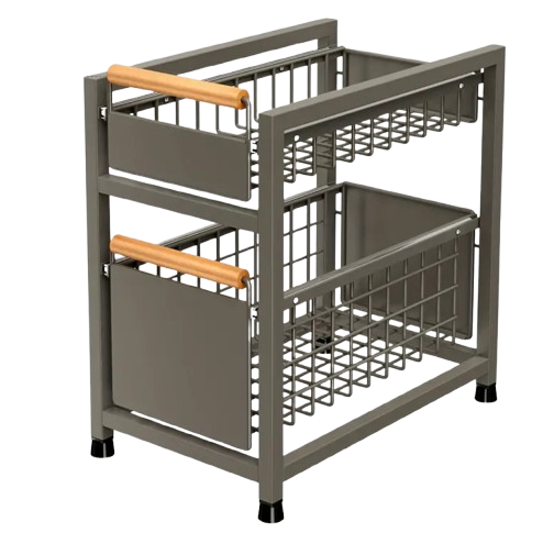 Pull Out Drawer Double - Big (Grey)