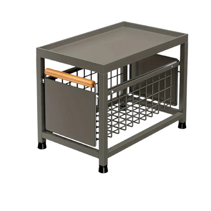Pull Out Drawer Single - Grey