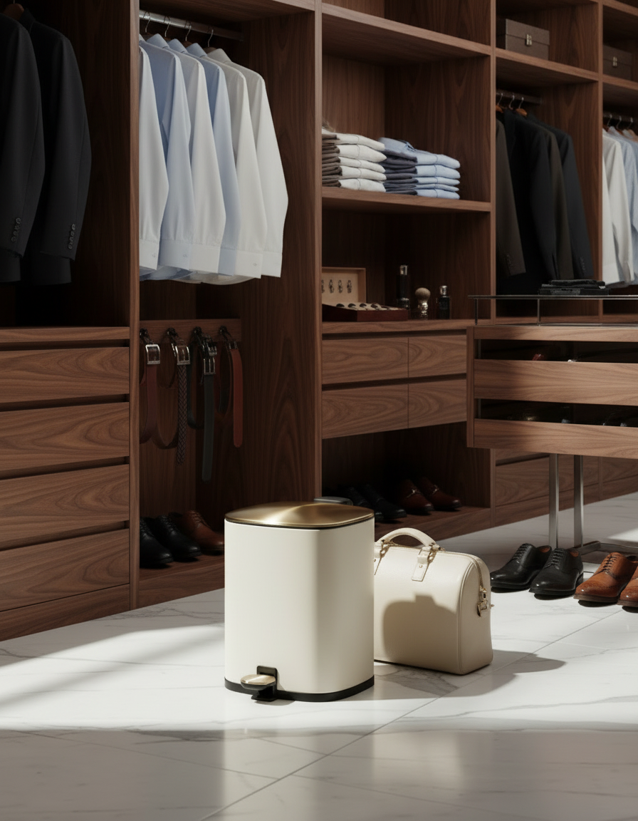 Merlowe Dustbin - Beige (6L)