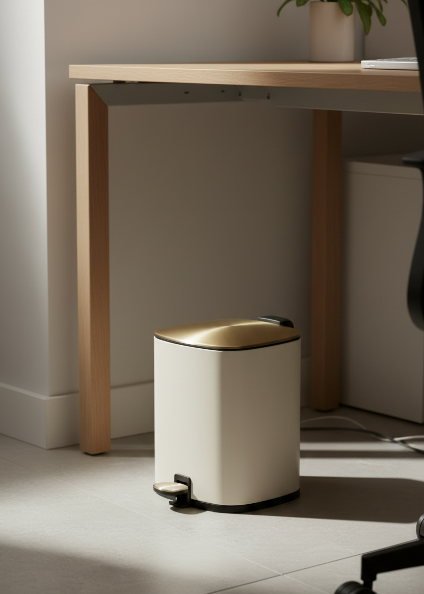 Merlowe Dustbin - Beige (6L)