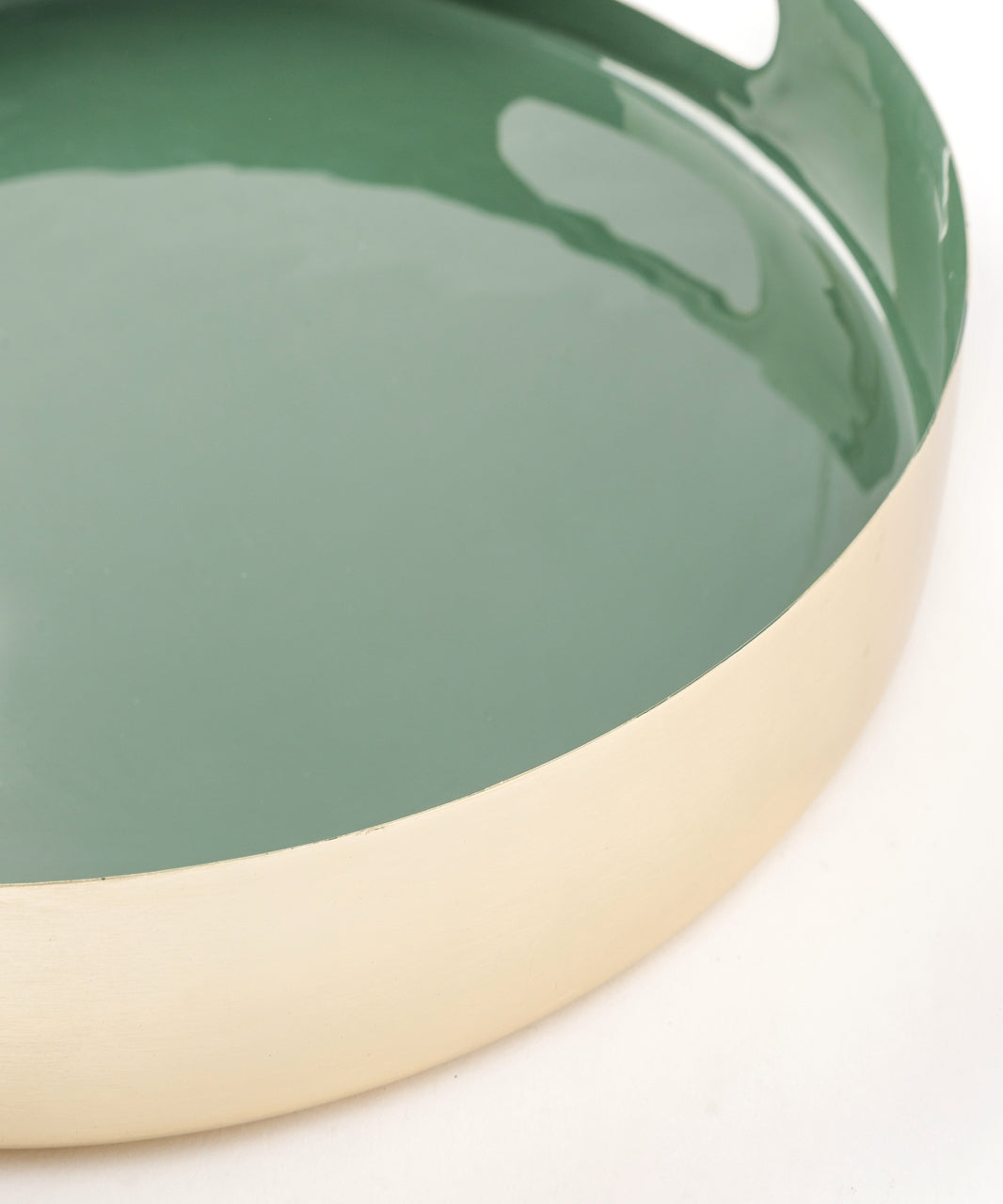 Green Enamel Tray