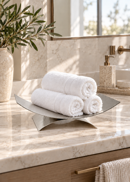 Sora Hammered Tray - Silver