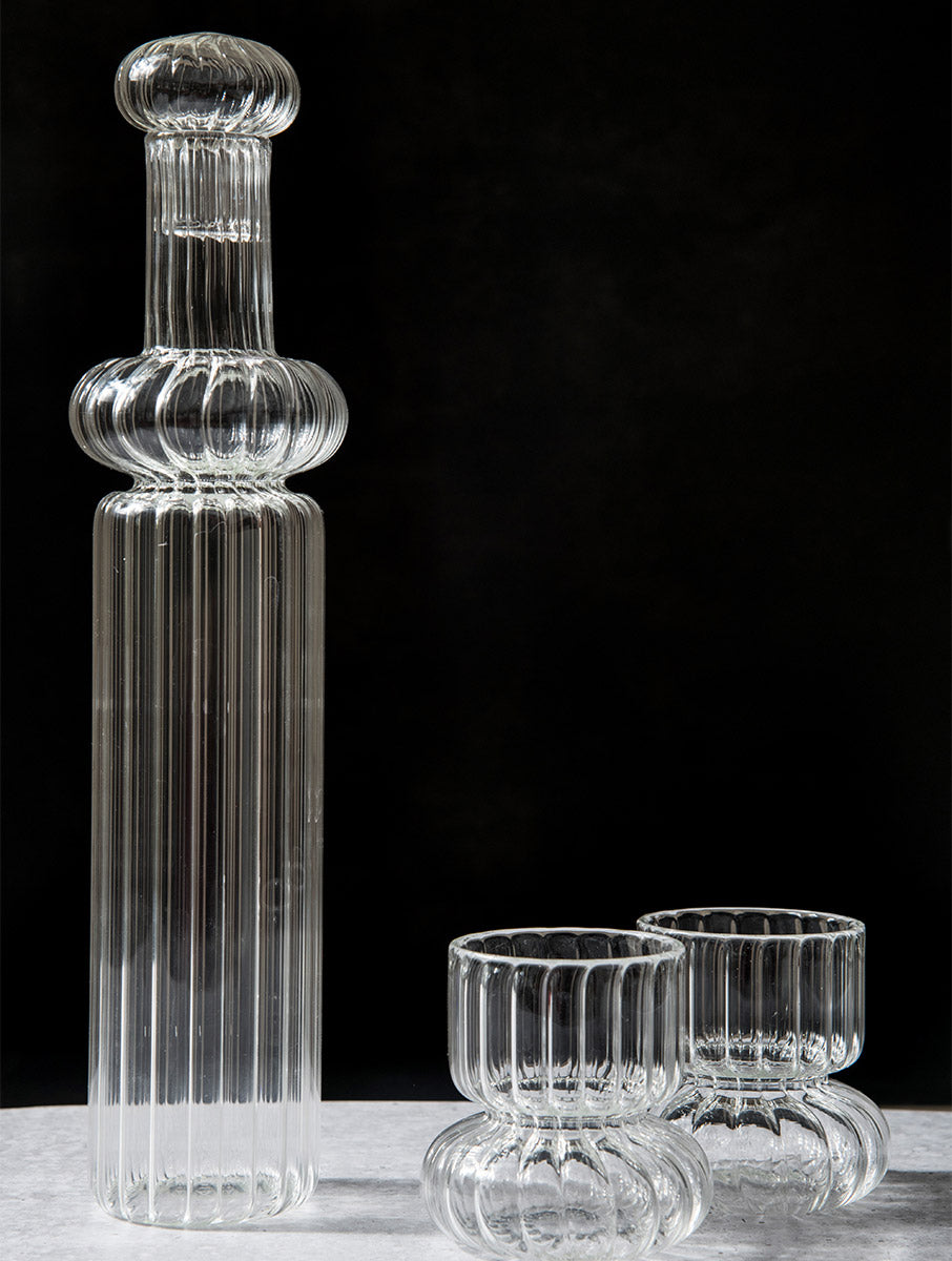 Glass sales bottle set