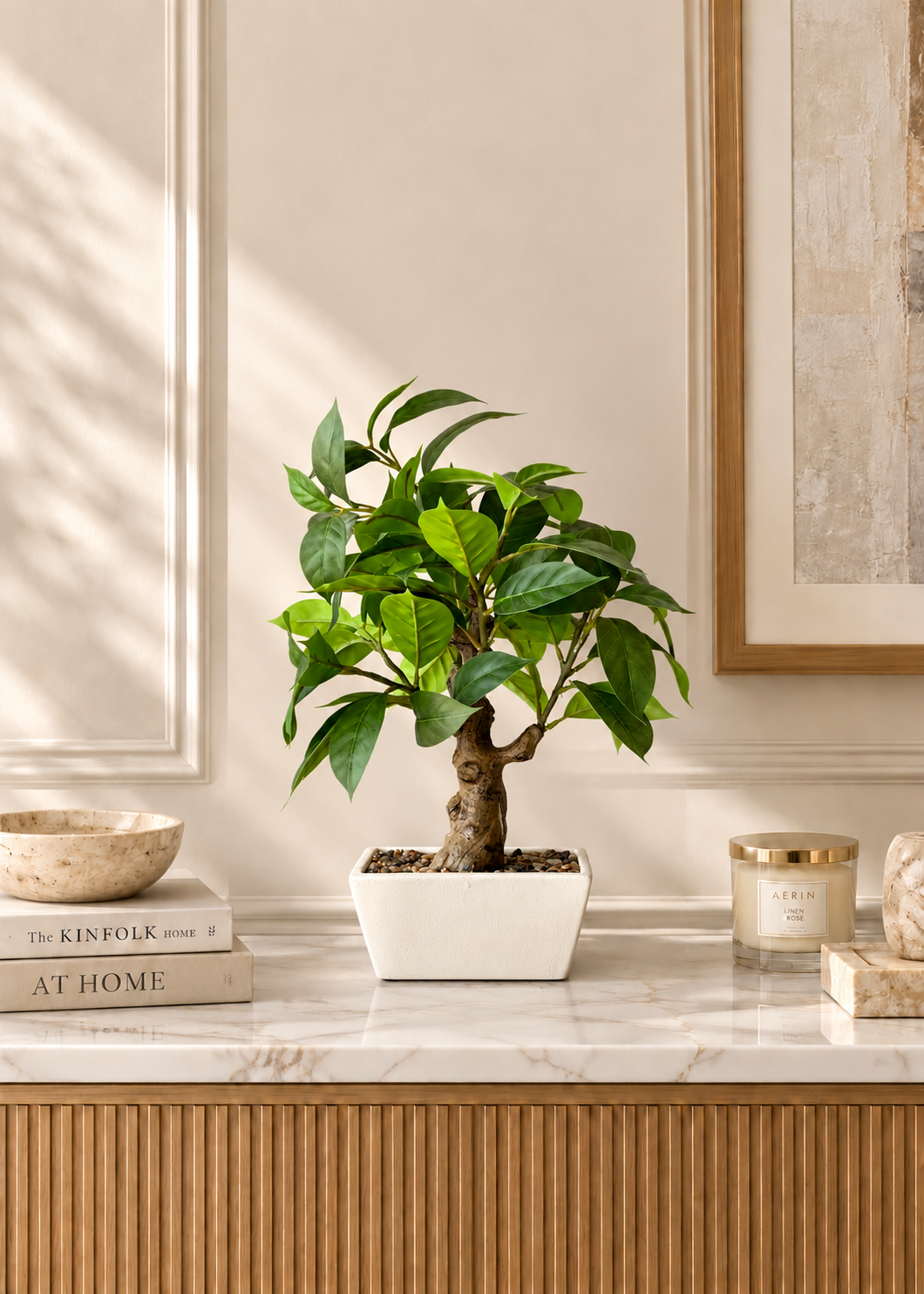 Artificial Jade Leaf Bonsai Plant