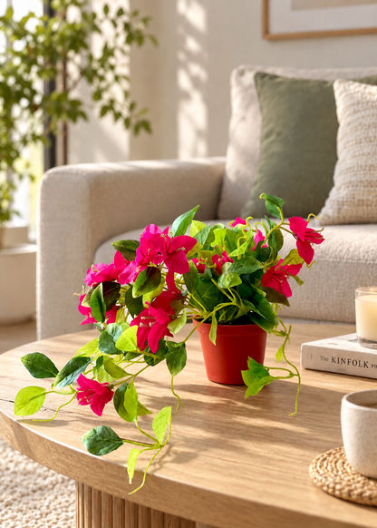 Artificial Pink Bougainvillea Vine Plant