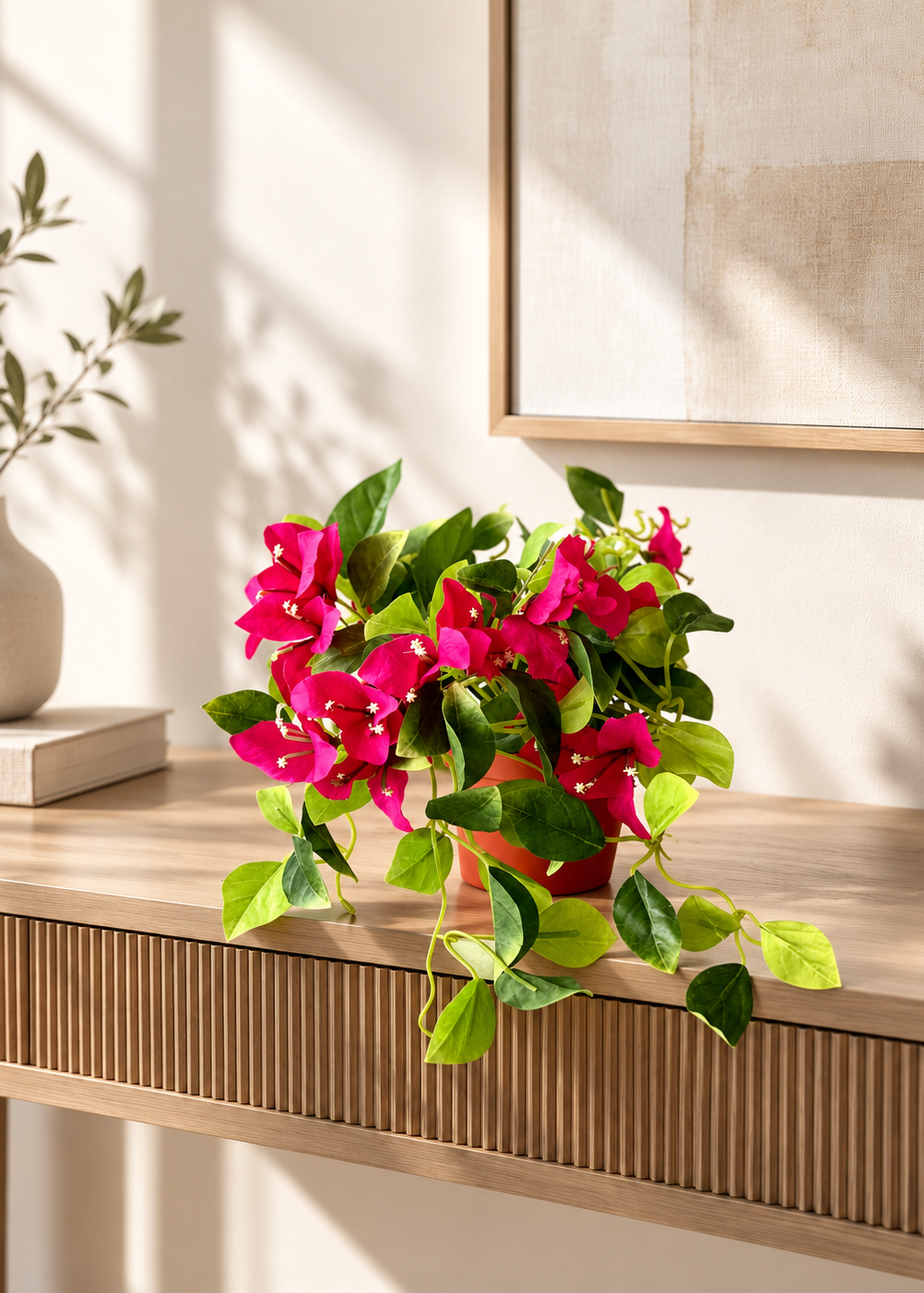 Artificial Pink Bougainvillea Vine Plant