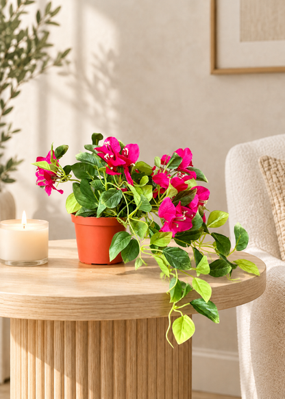 Artificial Pink Bougainvillea Vine Plant
