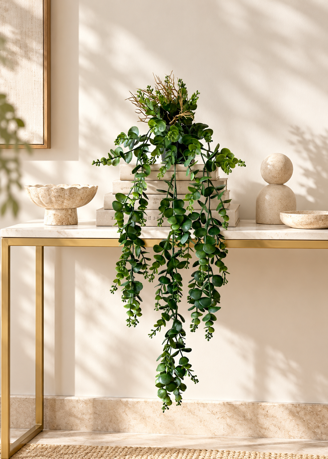 Artificial Cascading Eucalyptus Plant