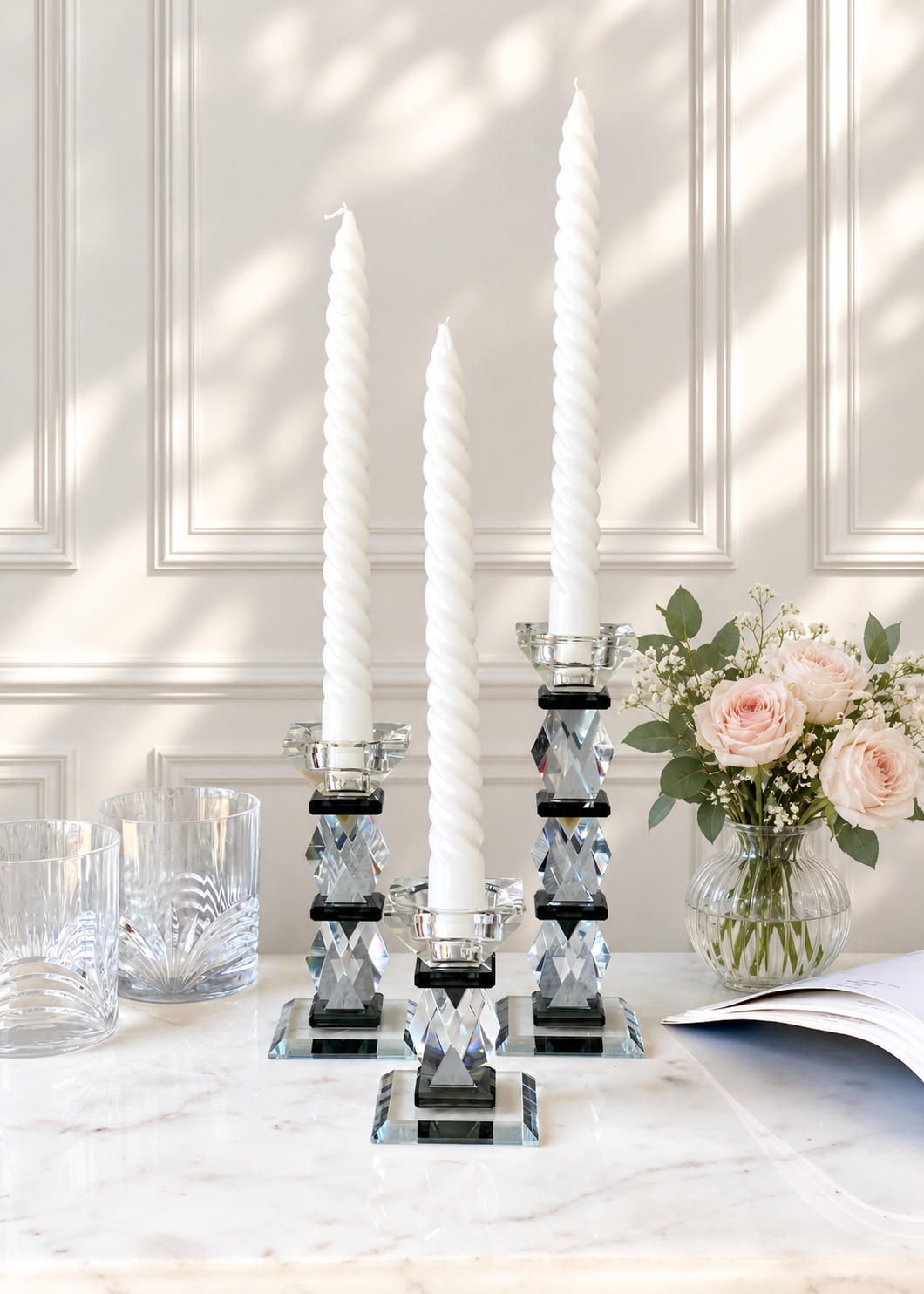 Black Axis Candle Stand - Small