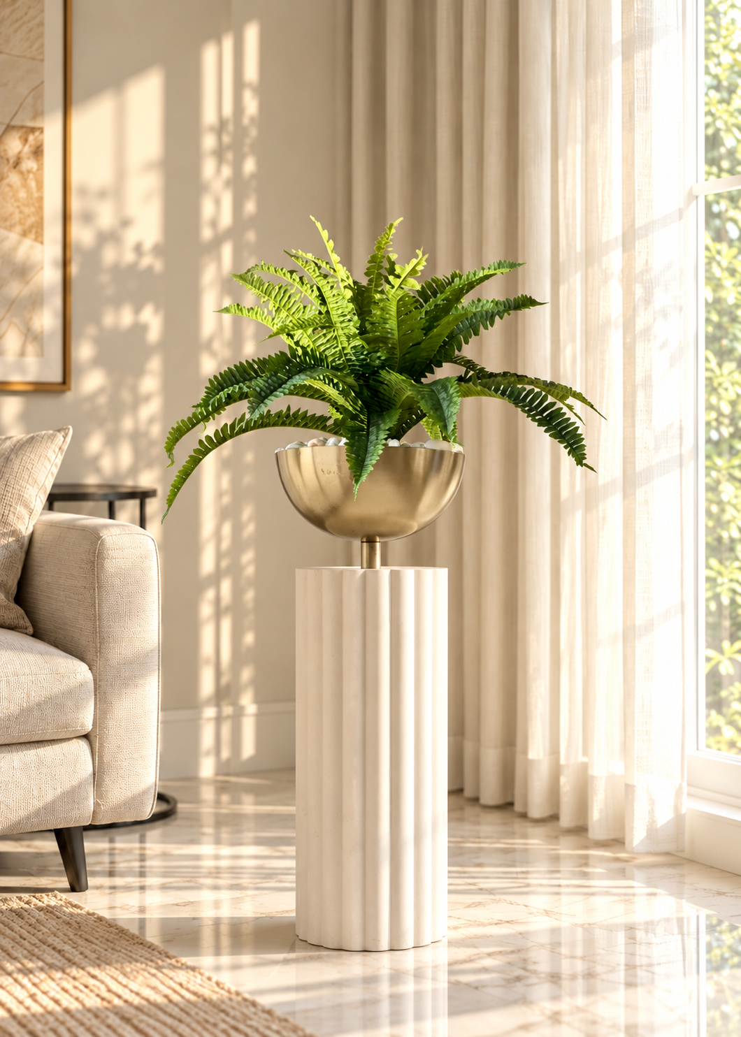 Artificial Sword Fern Plant - 1.8 Feet