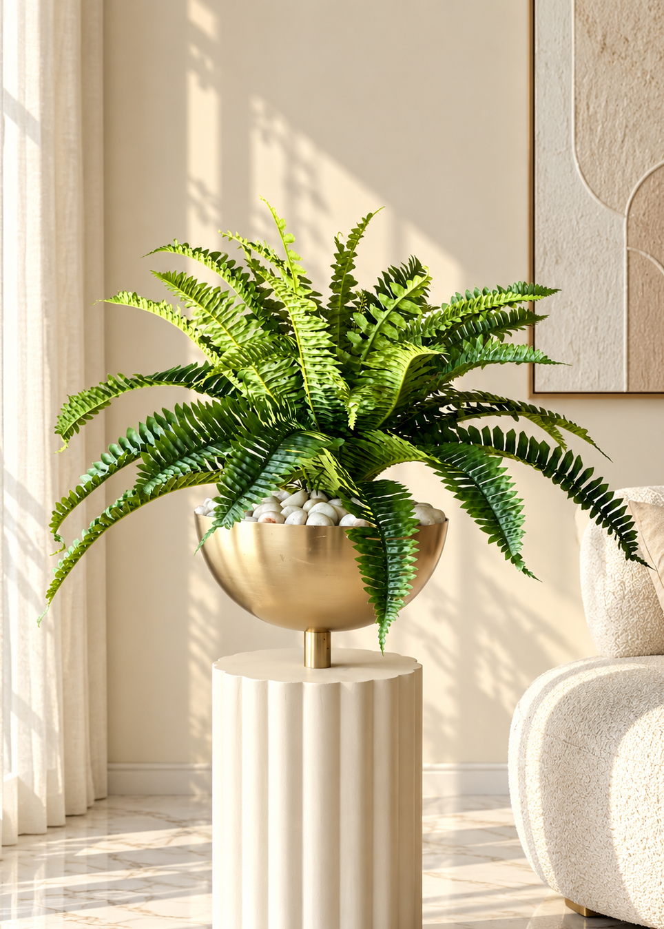 Artificial Sword Fern Plant - 1.8 Feet