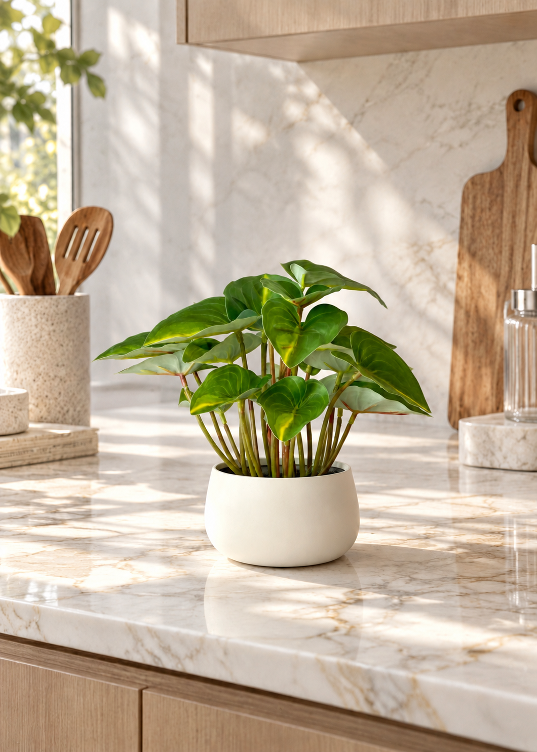 Artificial Green Calathea Foliage Plant