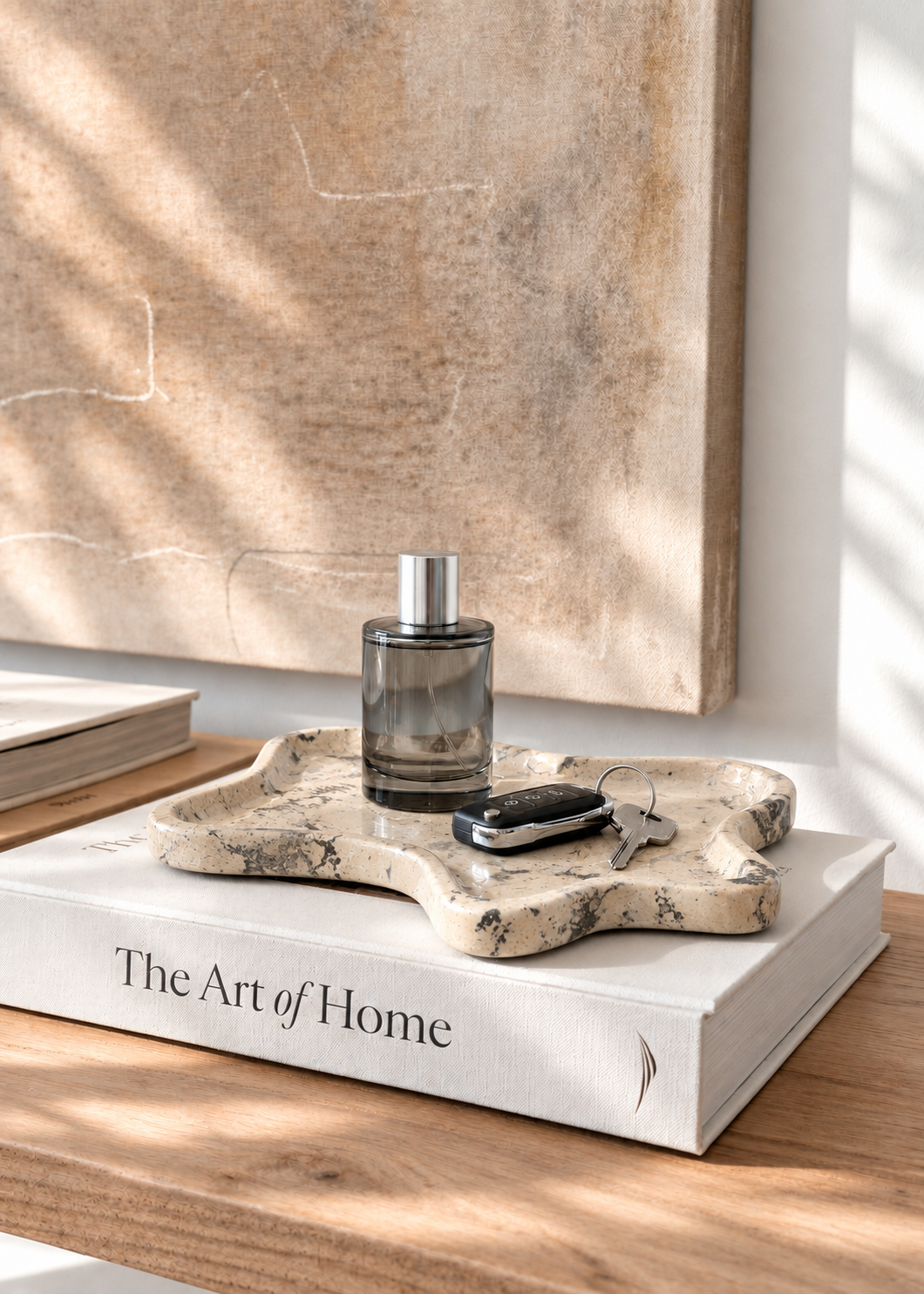 Marble Trinket Tray - Oatmeal