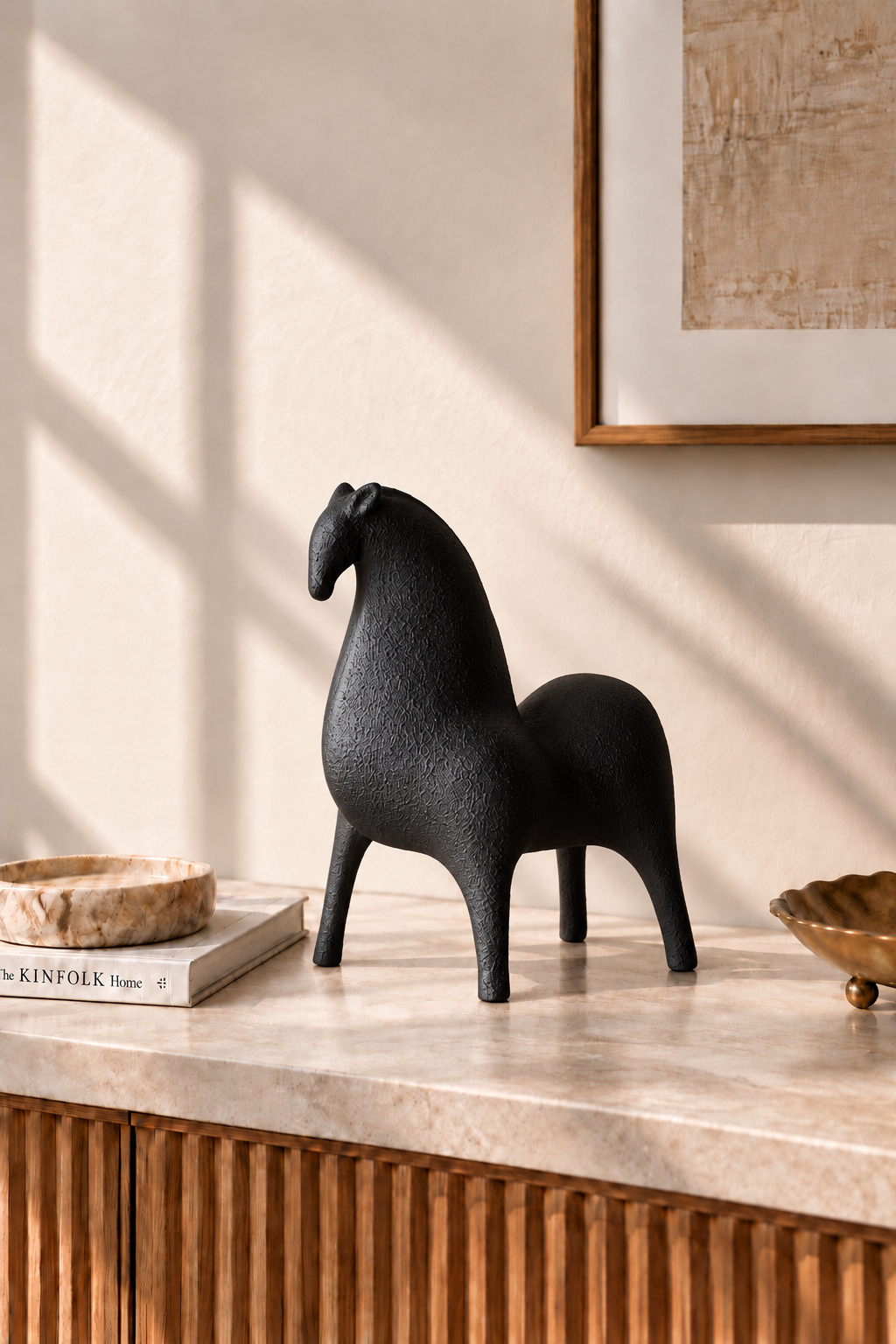 Marlow Black Horse Accent