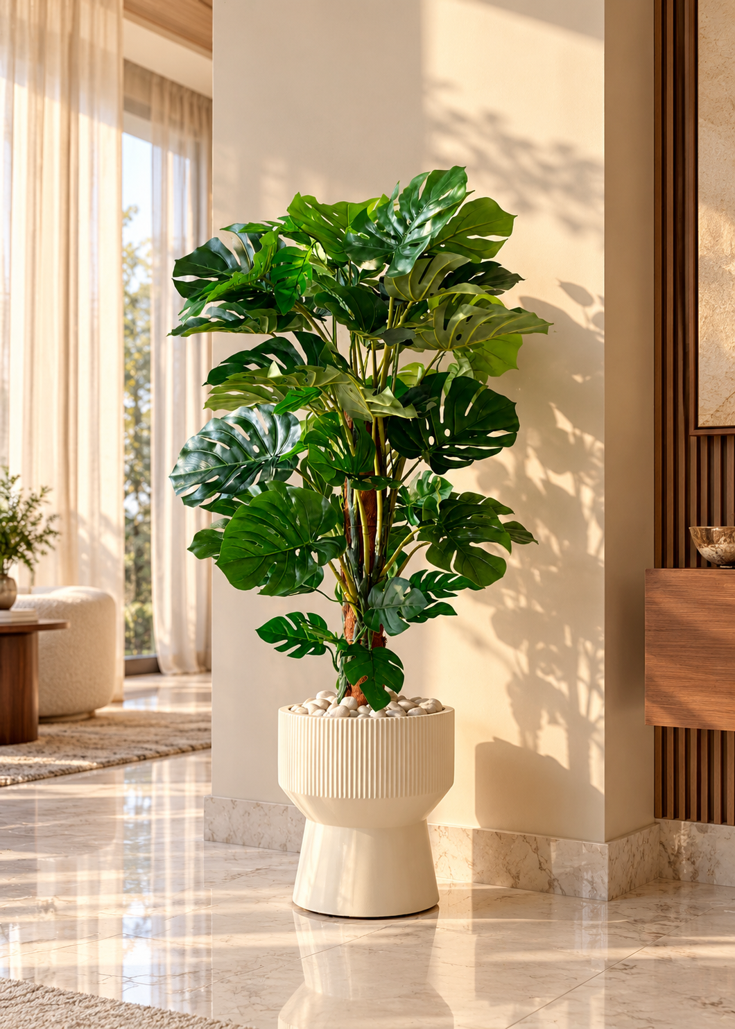 Artificial Monstera Majesty Pole Plant - 4 Feet
