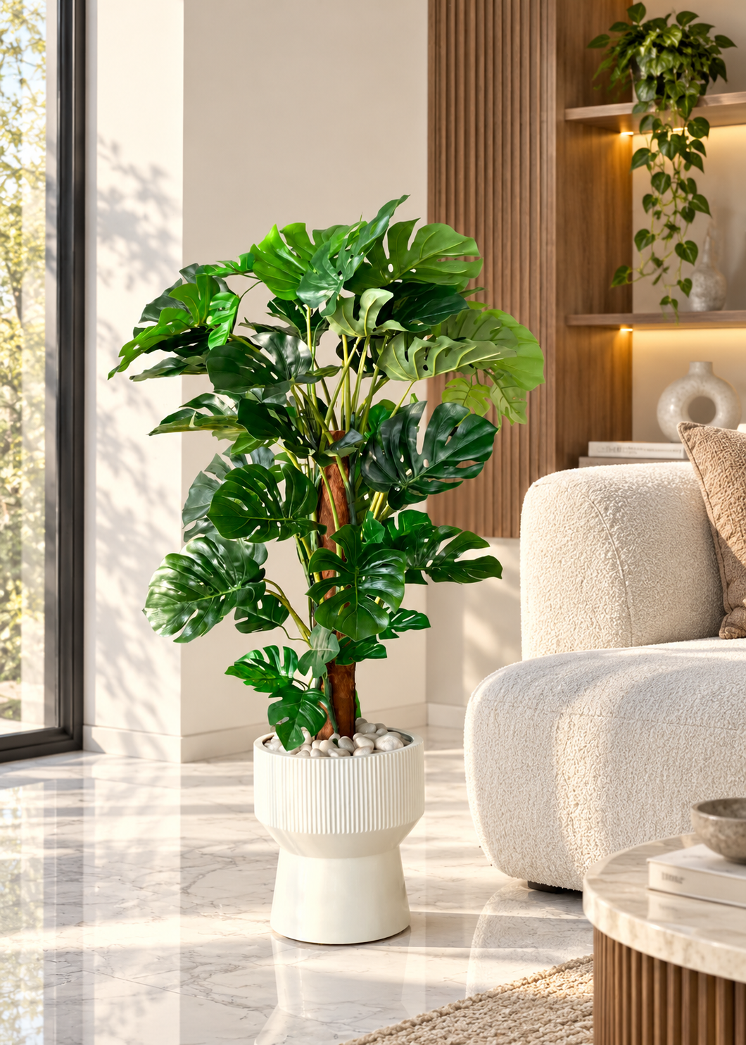 Artificial Monstera Majesty Pole Plant - 4 Feet