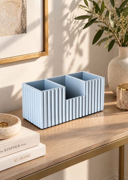 Imperium Fluted Desk Organiser - Grey