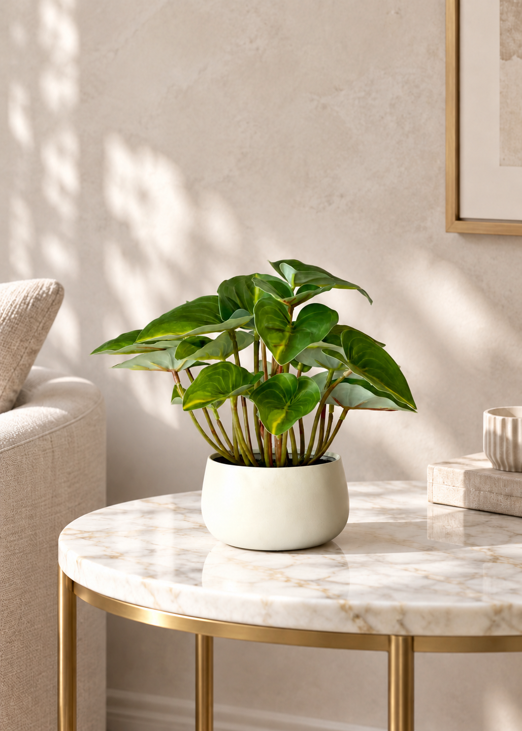 Artificial Green Calathea Foliage Plant
