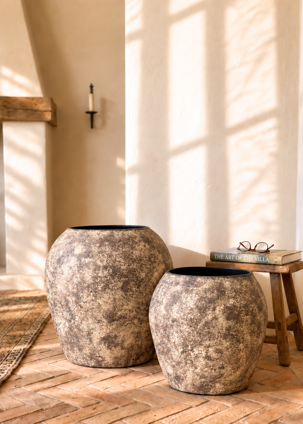 Fossil Planters - Aged Brown