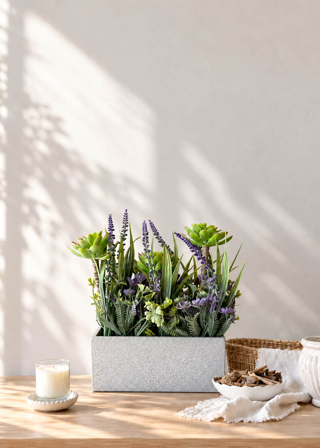 Artificial Alpine Bloom Succulent