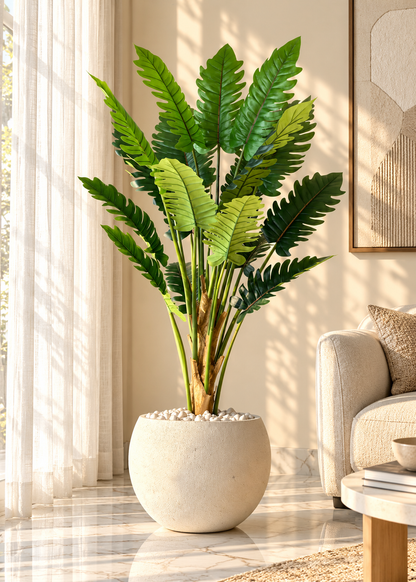 Artificial Tropical Philodendron Plant - 6 Feet