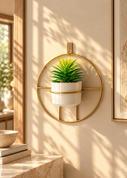 Artificial Variegated Agave Wall Hanging Plant