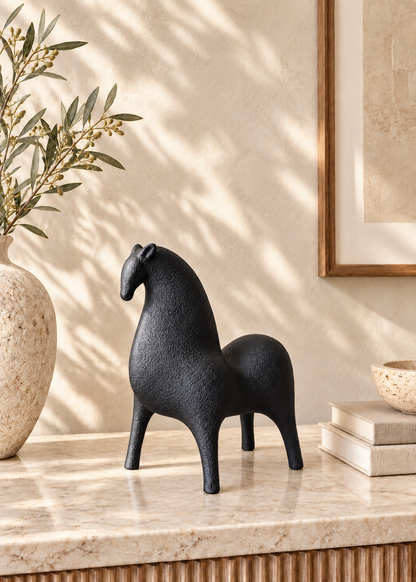Marlow Black Horse Accent