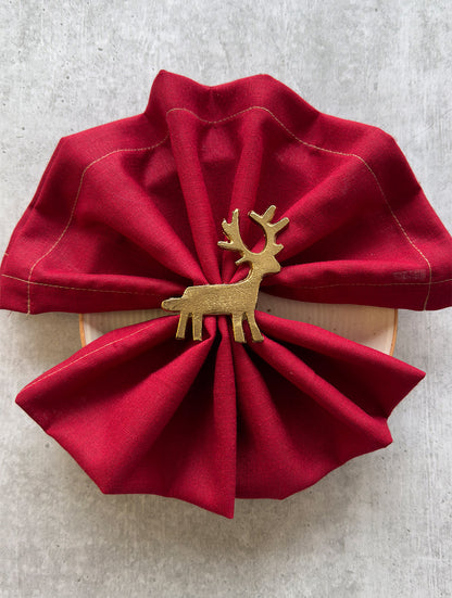 Napkin Ring - Reindeer (Set of 4)