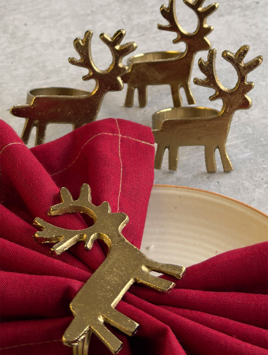 Napkin Ring - Reindeer (Set of 4)
