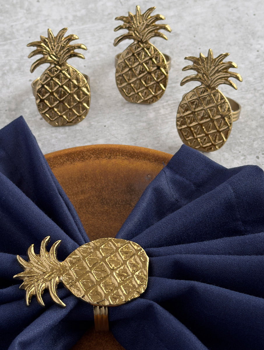 Napkin Ring - Pineapple (Set of 4)