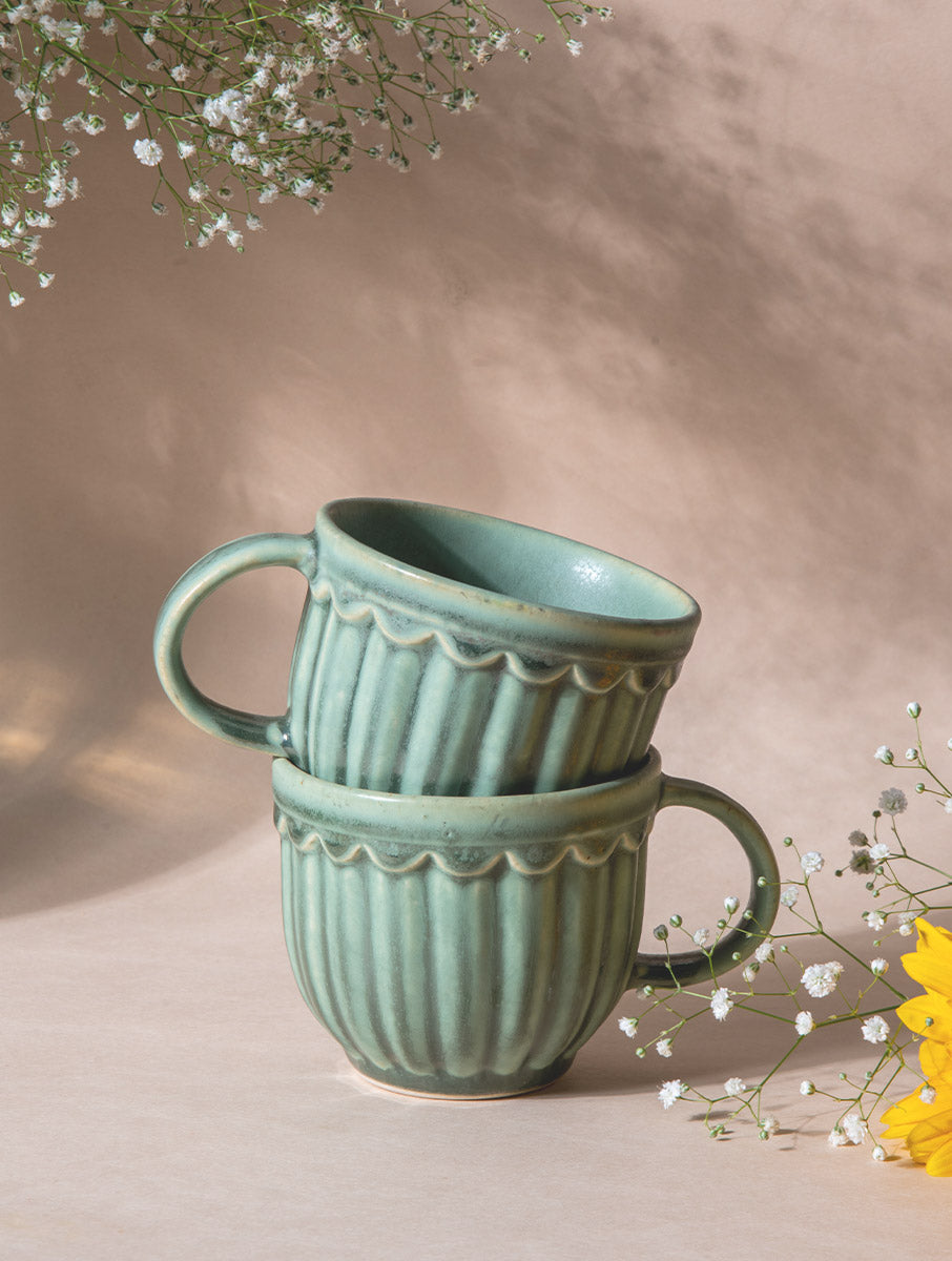 Savannah Mug - Green (Set of 2)