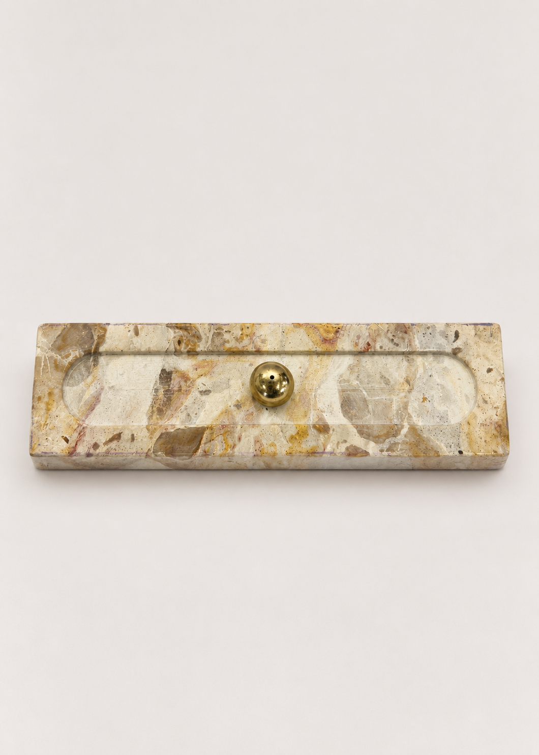 Galaxy Marble Incense Holder - Beige