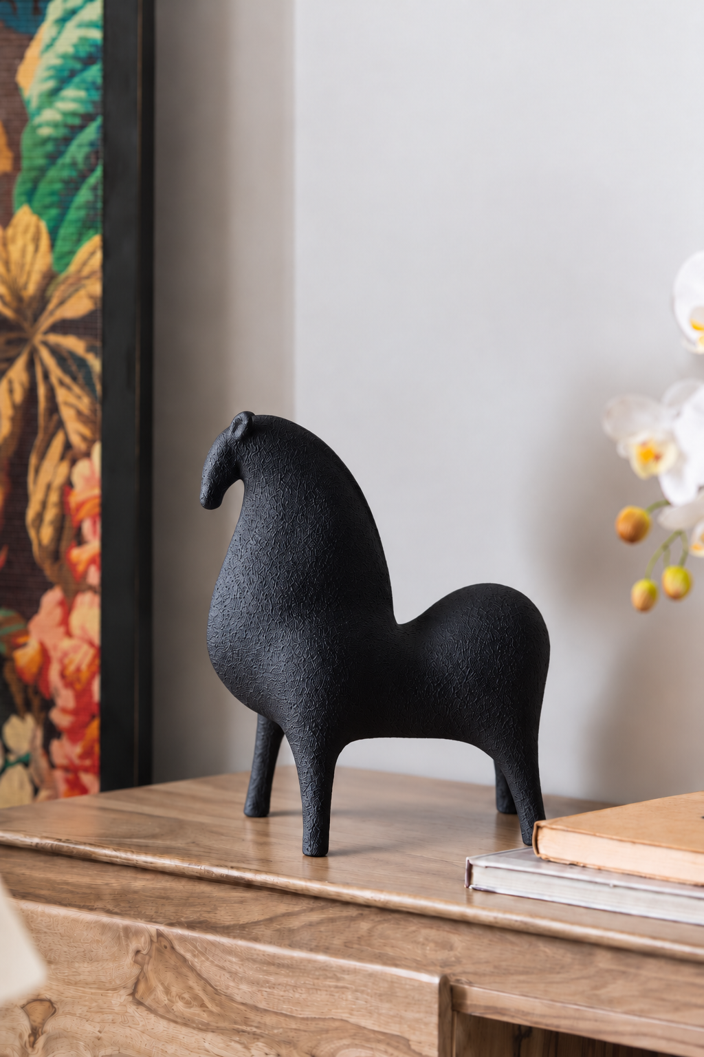 Marlow Black Horse Accent