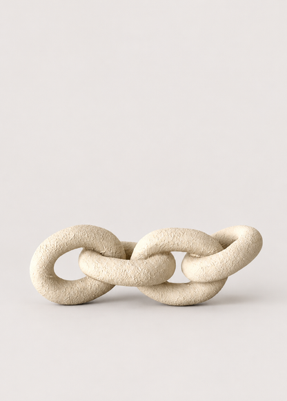 Koru Beige Chain Accent
